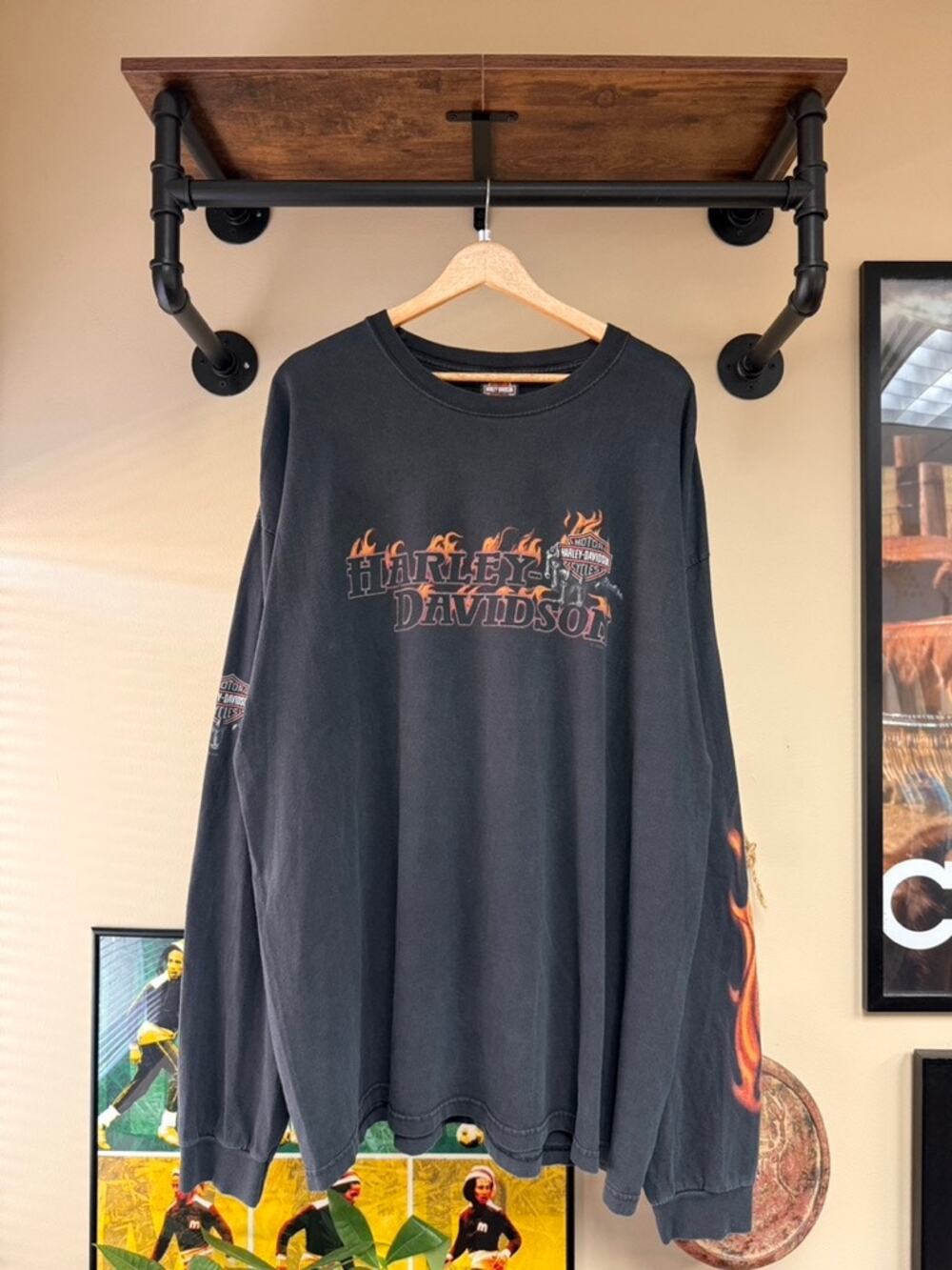 2009 Harley Davidson Los Cabos San Lucas Mexico Y2K Vintage Long Sleeve Shirt